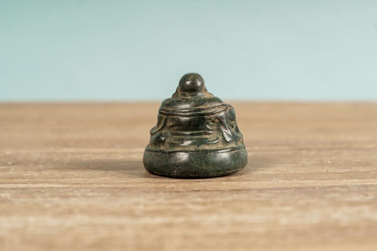 Buda feliz de bronce - Imagen 3