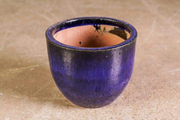 Macetero liso azul oscuro - Imagen 2