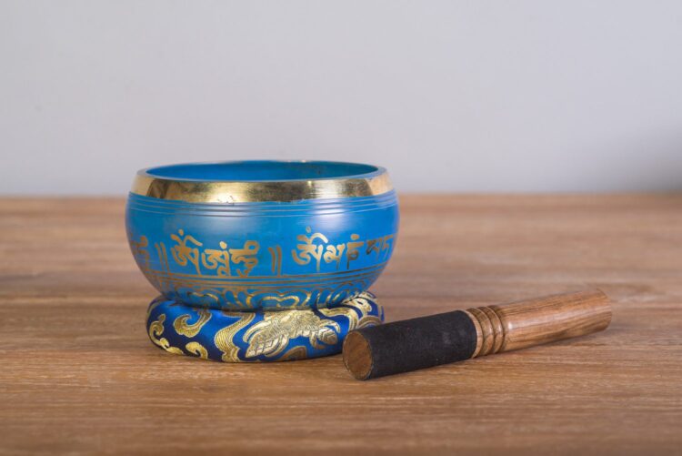Cuenco tibetano azul 16 cms diámetro - Imagen 2