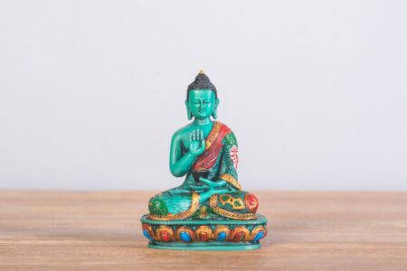 Buda de resina 14 cms. colores