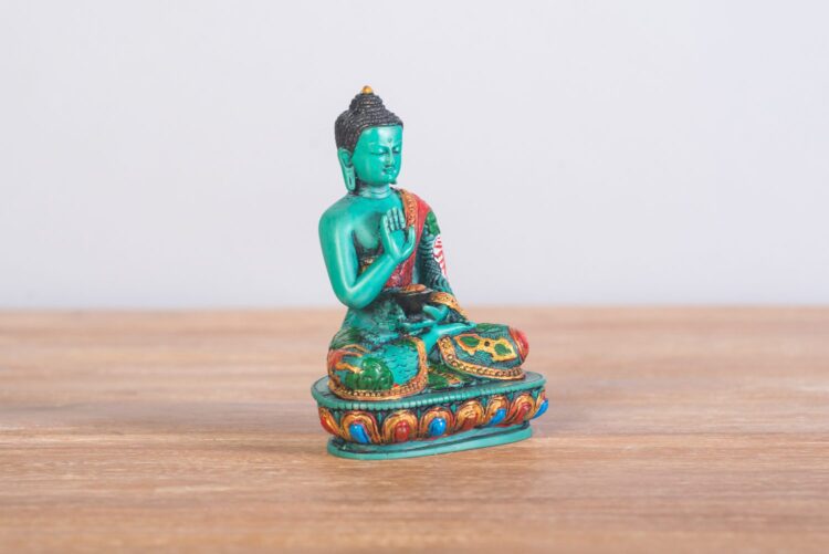 Buda de resina 14 cms. colores - Imagen 2