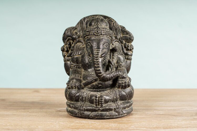 Figura Ganesha de Piedra Reconstituida