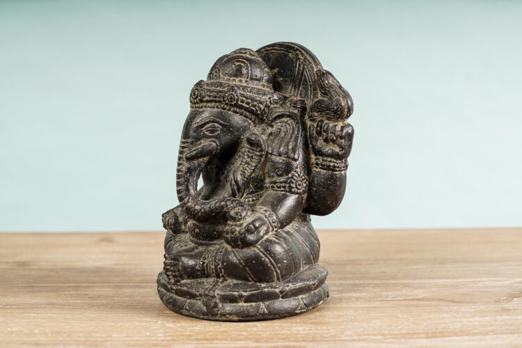Figura Ganesha de Piedra Reconstituida - Imagen 2