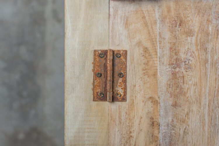 Alacena india de madera con aplicaciones en fierro - Imagen 11