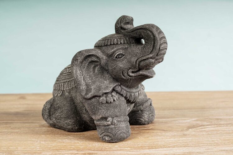 Figura elefante de Piedra Reconstituida - Imagen 3