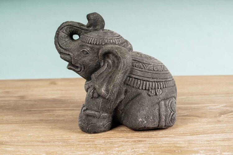 Figura elefante de Piedra Reconstituida - Imagen 4