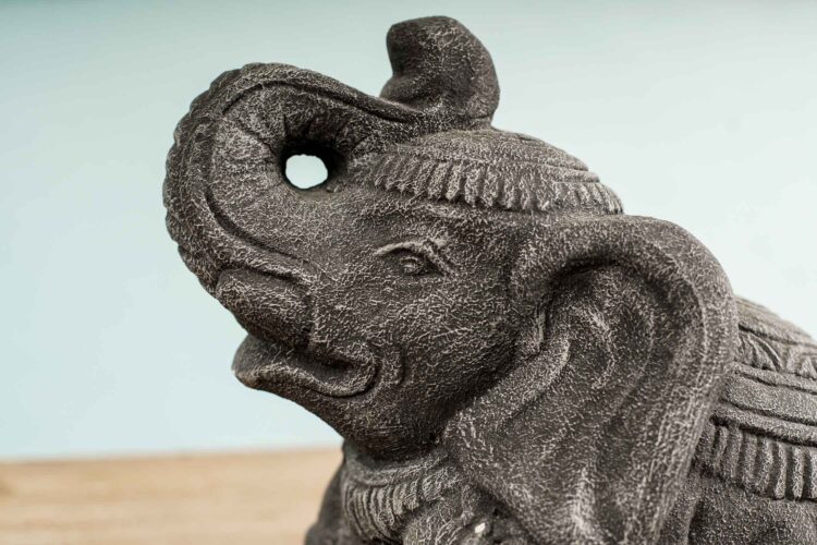 Figura elefante de Piedra Reconstituida - Imagen 5