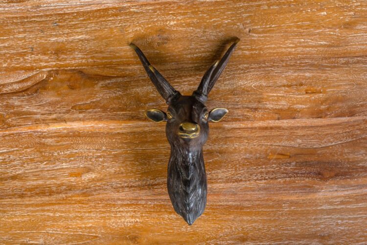 Cabeza de venado decorativa