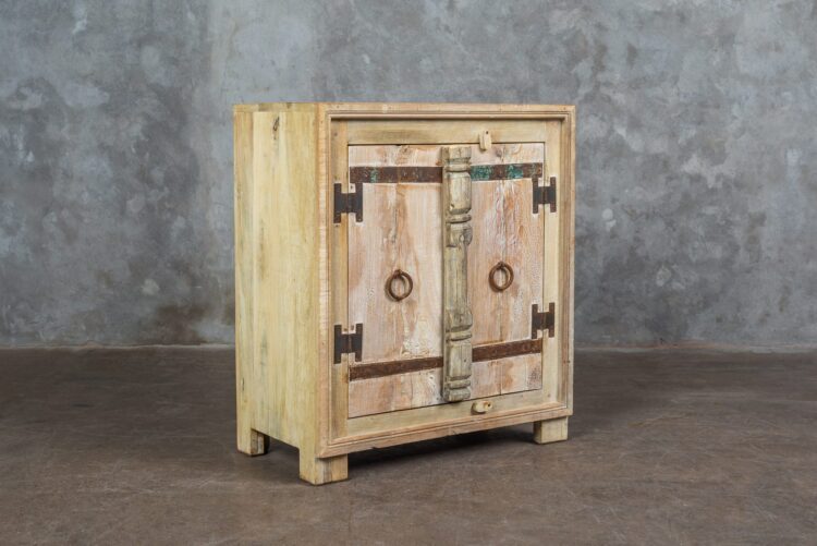 Mueble 2 puertas madera y fierro - Imagen 2