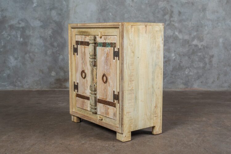 Mueble 2 puertas madera y fierro - Imagen 4