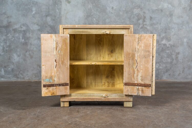 Mueble 2 puertas madera y fierro - Imagen 3