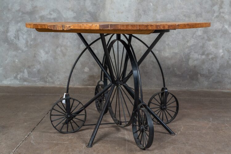 Mesa de fierro y madera - Imagen 7