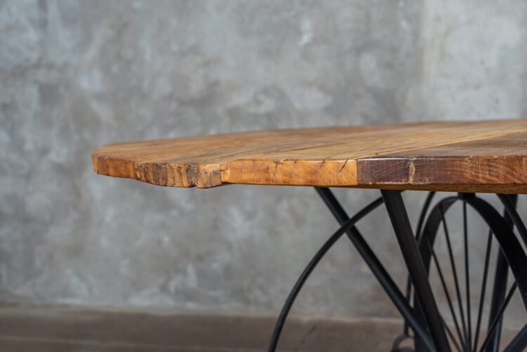 Mesa de fierro y madera - Imagen 6