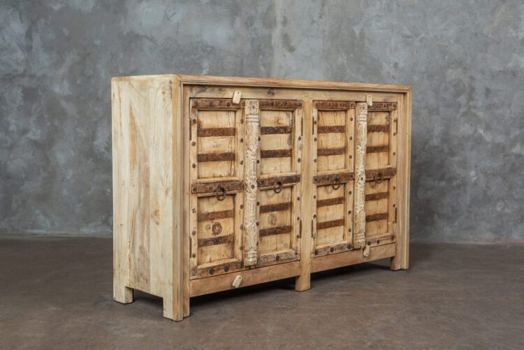Buffet rústico madera y fierro 4 puertas - Imagen 10