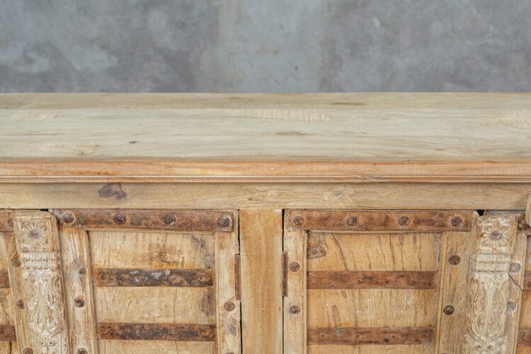 Buffet rústico madera y fierro 4 puertas - Imagen 7