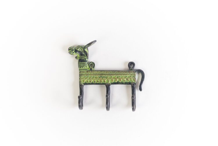 Colgador bronce vaca