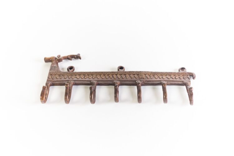Colgador bronce venado