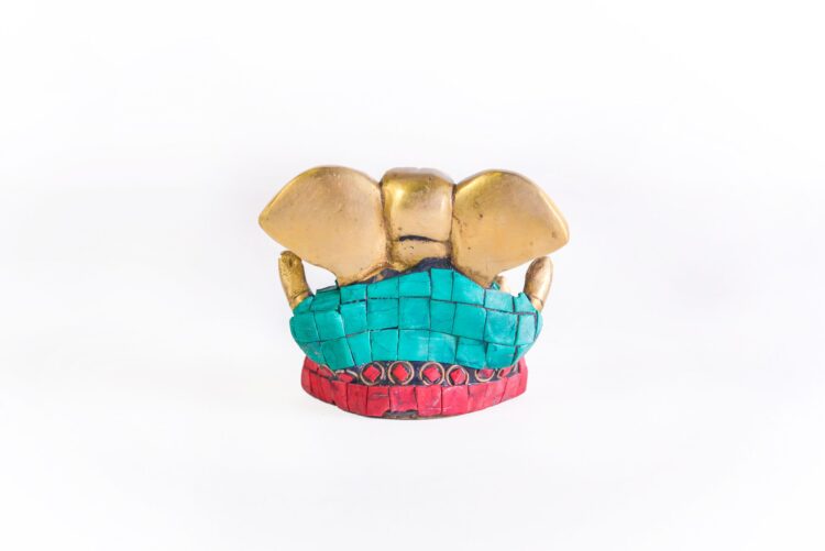 Ganesh con piedras incrustadas - Imagen 2
