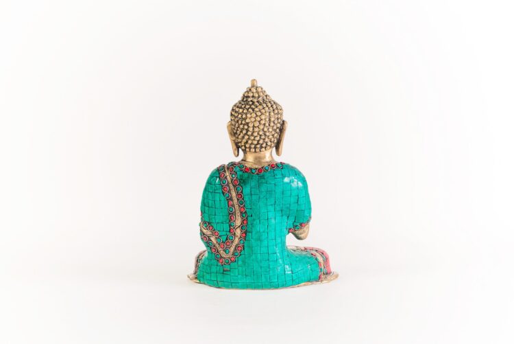 Buda de bronce y piedras 25 CMS - Imagen 4