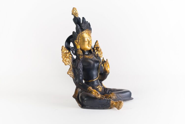 Diosa Tara de bronce - Imagen 3