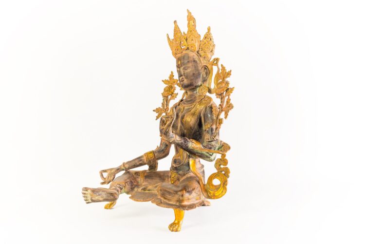 Diosa Tara 75 cms de bronce - Imagen 3