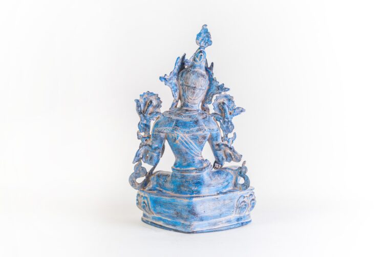 Diosa Tara 50 cms. azul - Imagen 5