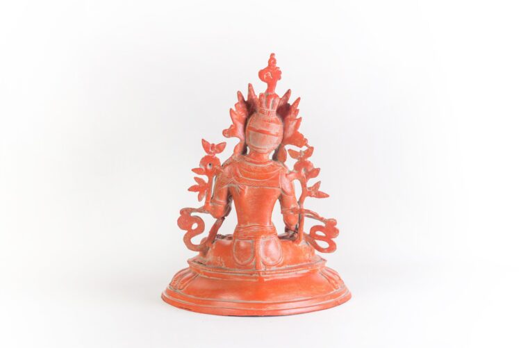 Diosa Tara 50 cms roja. - Imagen 3