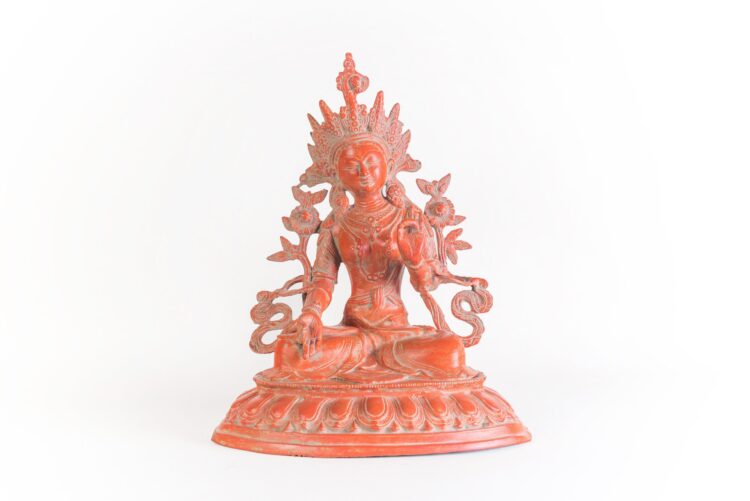 Diosa Tara 50 cms roja.