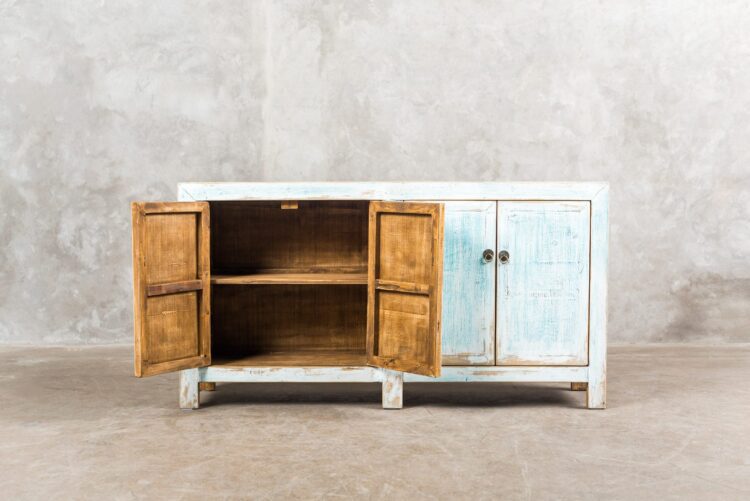 Buffet chino pintura decapada - Imagen 7