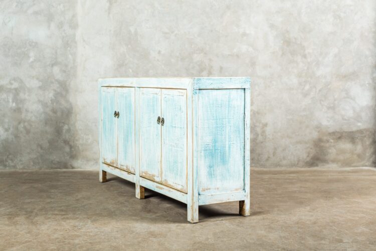 Buffet chino pintura decapada - Imagen 2