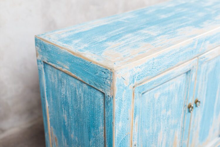 Buffet chino pintura decapada - Imagen 8