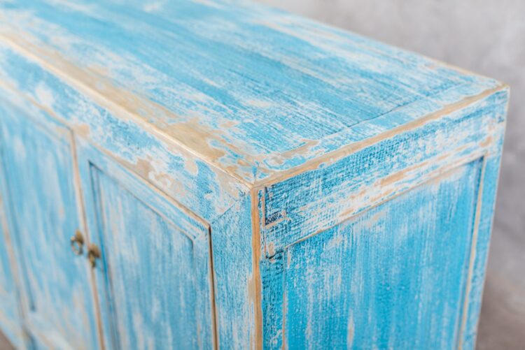 Buffet chino pintura decapada - Imagen 4