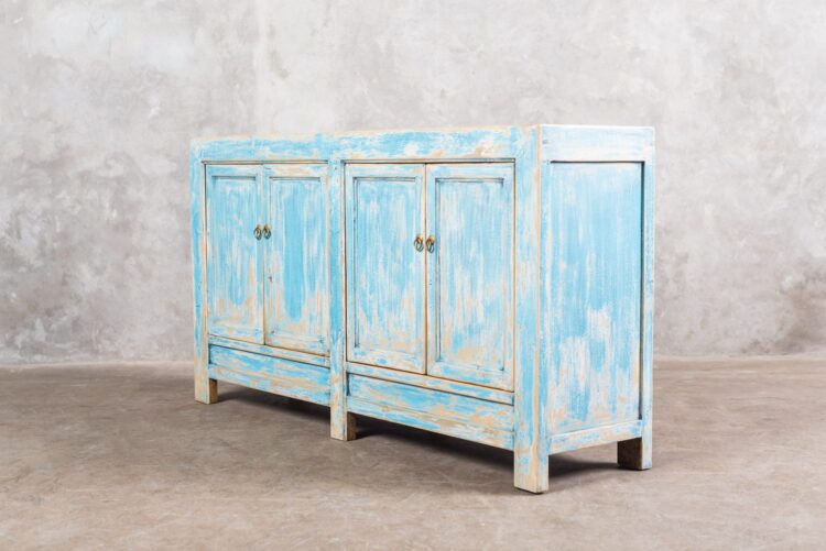 Buffet chino pintura decapada - Imagen 3