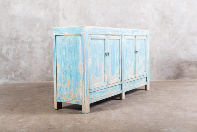 Buffet chino pintura decapada - Imagen 2