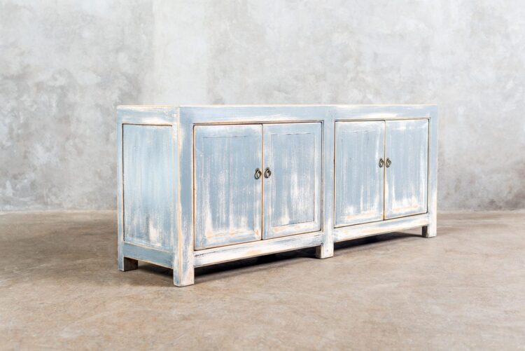 Buffet chino pintura decapada - Imagen 3