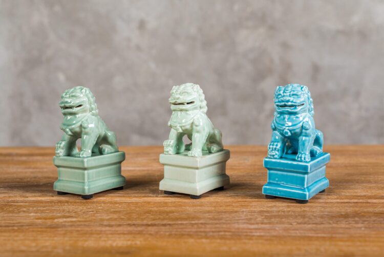 Perros Fu porcelana - Imagen 2