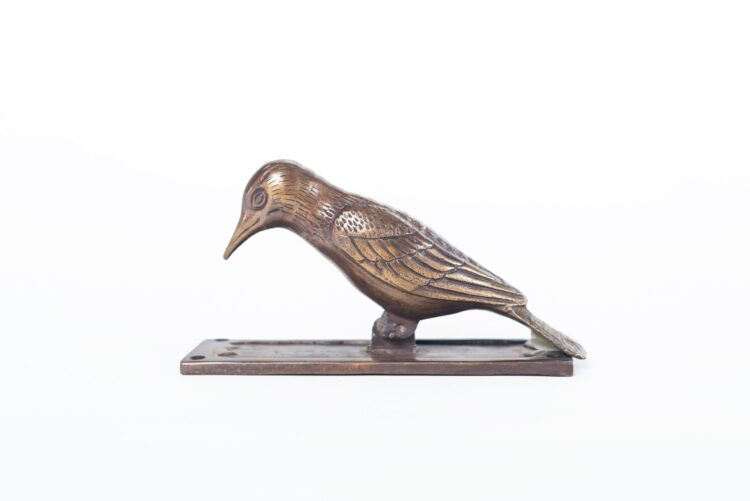 Tocapuerta de bronce pájaro - Imagen 4