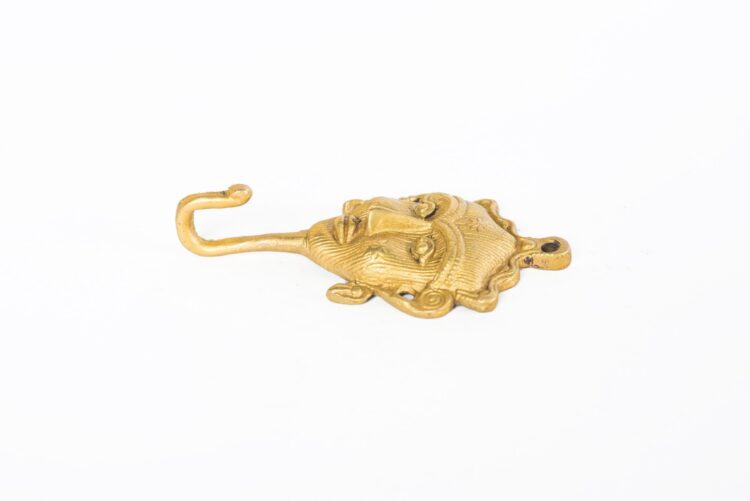 Perchero de bronce cara - Imagen 2