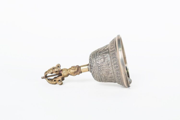 Campana tibetana 13 cms alto - Imagen 3
