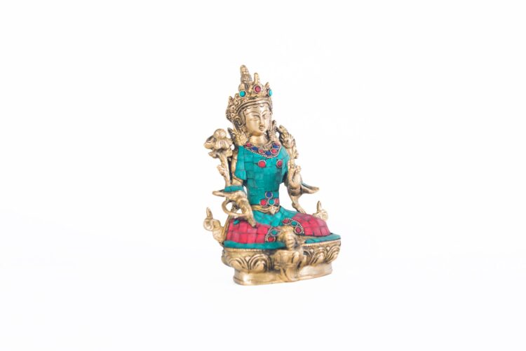 Tara en bronce y piedras - Imagen 5