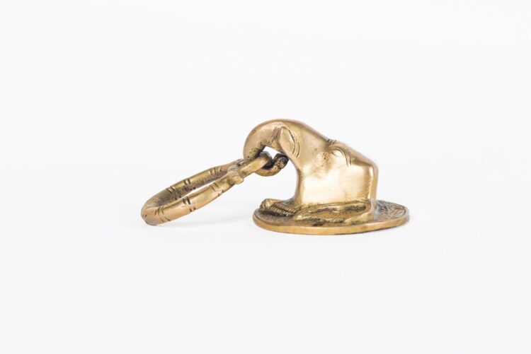 Tocapuerta de bronce elefante - Imagen 3