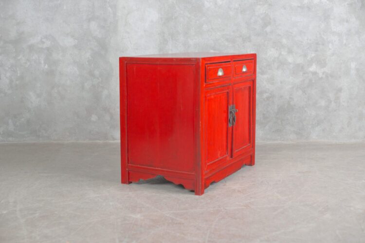 Mueble lacado Color Rojoy Color Negro) - Imagen 2