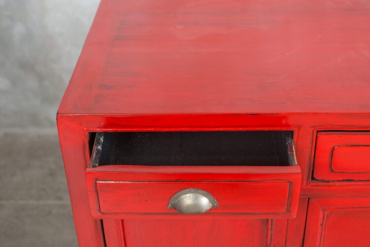 Mueble lacado Color Rojoy Color Negro) - Imagen 8