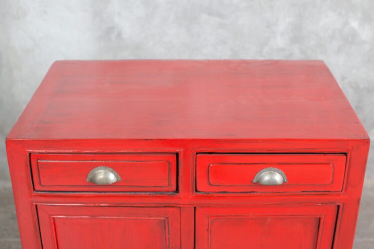 Mueble lacado Color Rojoy Color Negro) - Imagen 4