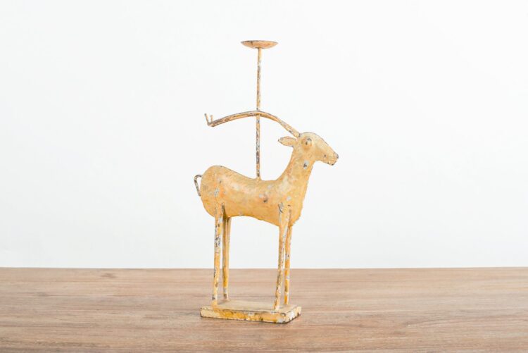 Candelabro alce de metal - Imagen 5