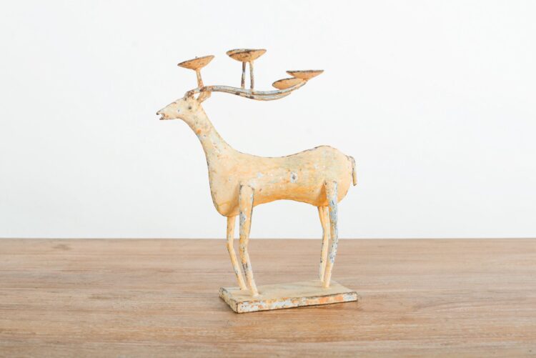 Candelabro alce de metal - Imagen 4