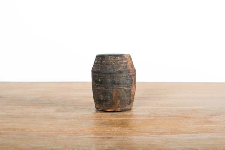 Potiche antiguo de madera - Imagen 3