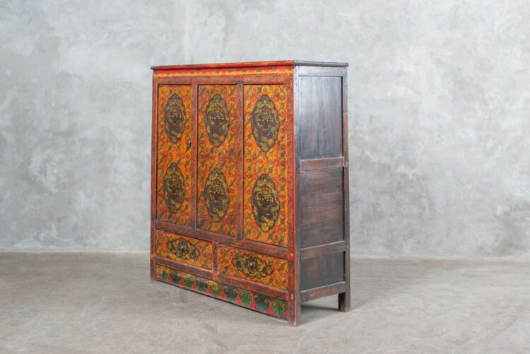 Gabinete tibetano pintado a mano - Imagen 3