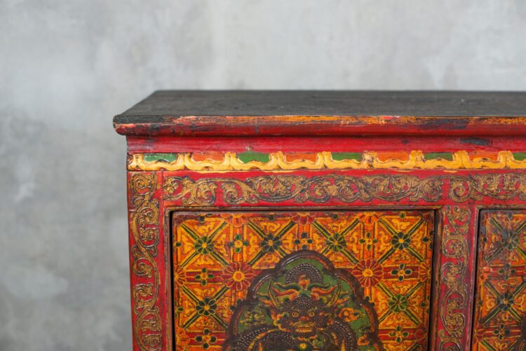 Gabinete tibetano pintado a mano - Imagen 9