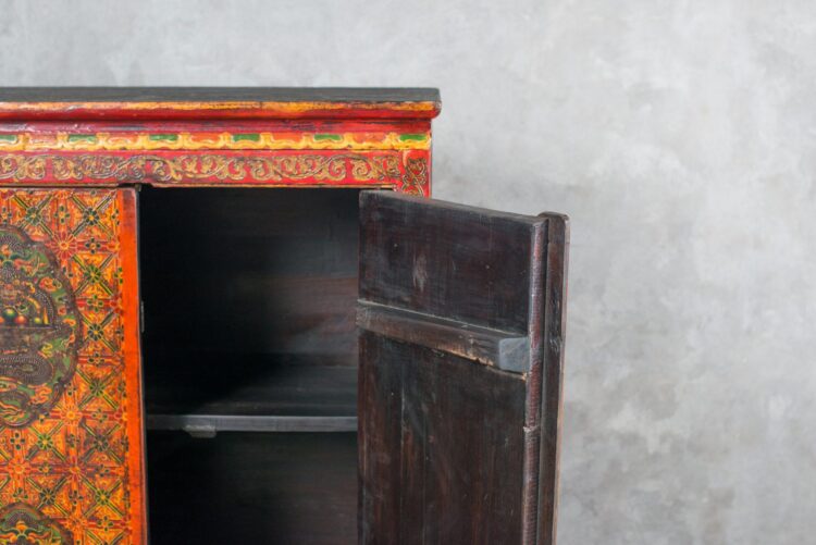Gabinete tibetano pintado a mano - Imagen 7